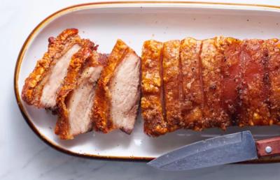 Iberico buikspek met knapperige huid